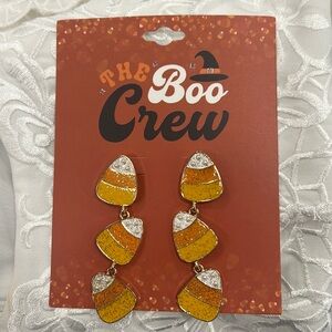 The Boo Crew Halloween Candy Corn Earrings